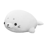 CVUTOVO Adorable Seal Plush Toy Soft Cuddly Animal for Boys and Girls Stuffed Doll for Birthdays Cute Design for Playtime and Home Decor