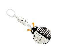 CVUTOVO Animal Themed Black and White Crib Hanging Doll Pendant for Newborns Early Education Visual Stimulation Infant Stroller Accessory