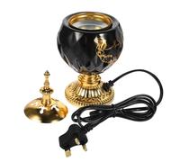 CVUTOVO Arabian Electric Incense Burner Censer Elegant Ceramic Aroma Incense Holder for Home Acv Uk Plug for Aromatherapy and Air Purification