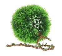 CVUTOVO Artificial Plants Ball for Reptile Hideouts - Leopard Gecko Hide, Jumping Spider Enclosure - Tree Frog Caves Habitat for Terrarium Rainforest Landscaping Green