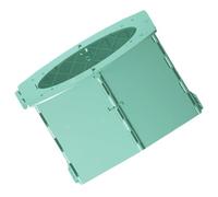 CVUTOVO Baby Folding Toilet Portable Folding Potty for Travel and Car Use, Foldable Green Potty Training Seat for Babies and