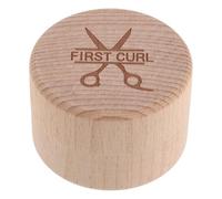 CVUTOVO Baby Hair Case Memorial Keepsake Box - Wooden Storage Container for Infant Toddler First Curl Fetal Hair Baby Shower Pregnancy Present