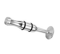 CVUTOVO Brass Mouth Strength Exerciser for Beginners with Silver Antiqued Finish, Reusable and Not Easy to Deform, Practical Mouthpiece Training Tool for Trumpet, Saxophone, Clarinet