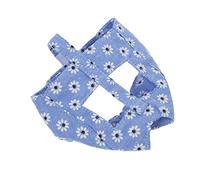 CVUTOVO Breathable Anti-bite Cat Mouth Cover Lightweight Cloth Muzzle for Grooming and Medication Comfortable Blue for Calming Cats and Preventing Scratching