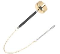 CVUTOVO Buddhism Brass Hand Percussion Instrument with Crisp and Pleasant Sound, Loud Sound Hand Bell for Temple Supply and Pray to Buddha Rituals