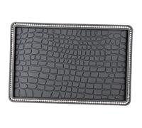 CVUTOVO Car Non-slip Pad for Dashboard Premium PVC Anti-slip Mounting Mat with Rhinestone Decoration Heat Resistant and Washable Cell Phone Holder Pad for Car Interior