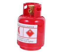 CVUTOVO Cartoon Gas Bottle Shaped Piggy Bank for Adorable Money Saving Coin Storage Creative Desktop Decoration Practical Gift to Cultivate Financial Habits Craftsmanship Red Small