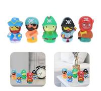 CVUTOVO Cartoon Pirate Finger Puppets Practical Finger for Storytelling and Interaction Smooth Comfortable Hand Figurines for Educational Play