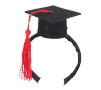 CVUTOVO Cat Dog Graduation Hat Pet Scholar Headband Knitted Pet Headwear Feline Academic Accessory Comfortable Cat Hat