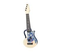CVUTOVO Children's Mini Ukulele Toy Lightweight Plastic Musical Instrument Early Learning Photo Props for Toddlers