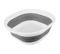 CVUTOVO Collapsible Wash Basin Foldable Foot Soak Tub Portable Travel Washbasin with Hook for Hanging Household Foldable Bath Basin for Newborn Face and Hand Washing