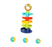 CVUTOVO Colorful Sliding Track for Hand-eye Coordination and Problem-solving Development Drop Resistant Educational Plaything with Frosted Texture for Sensory Learning and Social Skills