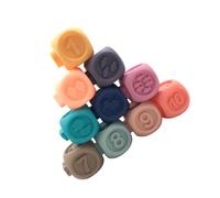 CVUTOVO Colorful Soft Numbers Puzzle for Early Educational Cognitive Development Building Blocks for Memory and Motor Skills Training Random Color