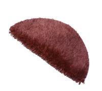 CVUTOVO Cozy Round Plush Pet Cushion for Dogs Cats Indoor Warm Sleeping Mat Stylish Coffee Colored Design for Autumn Winter Comfort