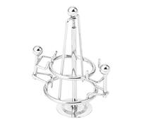 CVUTOVO Creative Metal Iron Figurine Balance Ball Swinging Tumbler Desktop Decoration for Home Office Science for Enthusiasts Demonstrates Physics Principles
