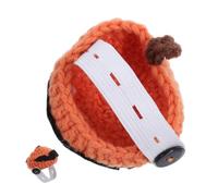 CVUTOVO Cute Pumpkin Themed Cotton and Linen Turtle Sweater for Pet Tortoises, Simple Attaching Structure, Improves Fabric Resistance against Friction, for Regular Outdoor Strolls