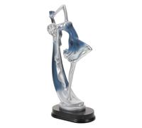 CVUTOVO Dancing Girl Ornaments European Style Porcelain Figurines Desktop Decoration for Home Office Shelf Mantel and Living Room Birthday Present and Party Gift