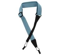 CVUTOVO Dark Blue Ukulele Strap No-drill Design Cloth Ukulele Bass Strap Music Instrument Accessory Comfortable Adjustable for Classical and Concise Style