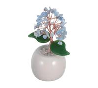 CVUTOVO Decorative Crystal Tree Ornament for Home and Photography, Ceramic and Crystal Desktop Adornment with Stylish Personality and Unique Modern Home Style
