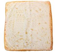 CVUTOVO Detachable Toast-shaped Pet Cushion Warm Plush Mat for Cats and Dogs Soft Cozy Bread Slice Sleeping Pad for Office and Household Chairs