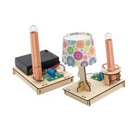 CVUTOVO DIY Wireless Power Transmission Science Kit for Students Stem Educational Teaches Electricity Principles with Instructions Enhances Practical Skills and Spatial Imagination