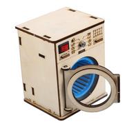 CVUTOVO DIY Wooden Washing Machine Kit for Educational Stem Preschool Boys Science Experiment Model Stimulates Problem-solving and Practical Skills