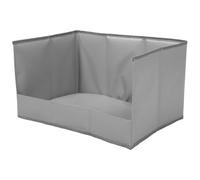 CVUTOVO Dog Litter Box with High Walls: Pee Pad Holder Tray for Indoor Potty - Foldable & No Assembly Fence - Splash Guard Enclosure for Home Travel 22.4x15.2x12Inch