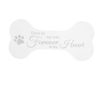 CVUTOVO Dog Memorial Plaque Heartfelt Pet Commemorative Sign for Garden Unique Burial Tribute with Message Weatherproof Design for Outdoor Dog Grave Remembrance