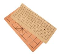CVUTOVO Dual-sided Pu Chessboard Pad Pu Chessboard Mat Adults Seasoned Players Lightweight Reusable Versatile Foldable Chess Game On-the-go Gaming Board