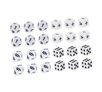 CVUTOVO Educational Dice Set 24Pcs 0.63 Inch Mathematical Dice with Maths Symbols for Kids Math Practice Classroom Games Teaching Tools