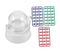 CVUTOVO Electric Mini Bingo Machine Portable Lottery Game with Realistic Vibration Includes Lucky Balls and Cage for Party Birthday Family Gathering Entertainment