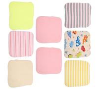 CVUTOVO Face Gentle and Towels Cotton Lightweight 8pcs Hand Portable for Soft and Extra Washcloths Care Random Color Bathing and Nursing for Newborn Skin