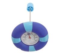 CVUTOVO Floating Swimming Pool Thermometer Large Scale and Waterproof Structure, Stainless Steel Probe, Blue Abs and PC Material, Suitable for Swimming Pools and Fish Tanks, Indoor