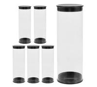 CVUTOVO Golf Ball Display Case Cylindrical 6pcs Ball Holder with Damage Protection Suitable for Golf Enthusiasts Outdoor Use 4.5X13.5Cm PVC