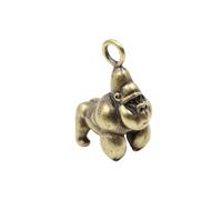 CVUTOVO Gorilla Pendant Charm Golden Brass with Unique Eye-catching Design Creative Decorative Accessories for DIY Jewelry Making and Keychains for Cosplay Style Costume and Personalised