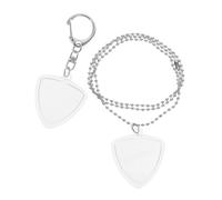 CVUTOVO Guitar Pick Keychain Bag Guitar Pick Holder Pendant Holding Keychain Transparent