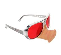 CVUTOVO Halloween Pig Nose Glasses Funny Red Eyewear for Costume Accessories Lightweight Comfortable Photo Props for Group Photos Reusable Ergonomic Design for Memorable Celebrations