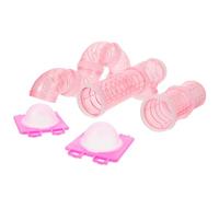 CVUTOVO Hamster Cage DIY Tunnel Connector Set with 12 Pink Plastic Modules, Promote Exercise and Expand Habitat for Small Pets, for DIY Hamster Adventure Maze