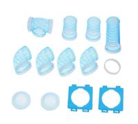 CVUTOVO Hamster Cage Tube Diy 12pcs Plastic Tunnel Set Blue Connectors and Panels for Small Pet Cage Maze Adventure Toy