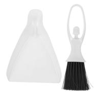 CVUTOVO Hamster Dustpan and Broom Set Small Mini Cleaning Brush Dustpan for Pet Cage Hygiene White Broom Set for Hamster Rabbit Chinchilla Cage Cleaning