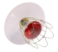 CVUTOVO Heating Lamp for Livestock and Pet Cages 250W Metal Warming Lamp with Ceramic Socket Small Pig Cage and Animal Incubator Accessory Suitable for Livestock Heating Random Color