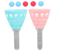 CVUTOVO Interactive Launch and Catch Ball Game with Fun Pop Pass Catch Balls for Great for Outdoor Sports Parties and Family Fun Random Color