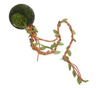 CVUTOVO Jumping Spider Hideout Small Arboreal Habitat Artificial Vines Leaves Terrarium Shelter for Tiny Jumping Spiders and Reptiles