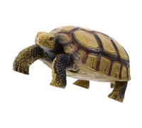 CVUTOVO Land Tortoise Cognitive Plastic Model Realistic Animal Figurine for Learning and Nature Exploration Bright Colored Tortoise Ornament for Early Development and Educational Play