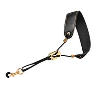 CVUTOVO Leather Saxophone Neck Strap for Alto Tenor Sax Durable Comfortable Sax Strap Convenient for Outdoor Use Easy Installation Wear Resistant Design