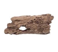 CVUTOVO Lizard Hideout Fake Bark: Small Reptiles Aquarium Resin Bark Decor - Aquarium Decor for Betta Fish, Shrimp, Hermit Crabs, Spiders Climbing and Resting Dark Brown