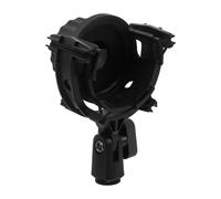 CVUTOVO Microphone Shock Mount - Open-Type Anti-Vibration Holder for Condenser Microphones - Noise Isolation Mic Clip Holder for 21mm Diameter Mics - Fits Studio and Recording