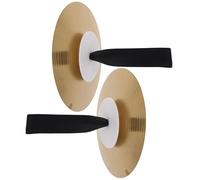 CVUTOVO Military Cymbals Alloy Performance Cymbal Plaything for Boys and Girls Instruments Portable Small Metal Instrument in School Performances Band Rehearsals as Musical Prop for Dance