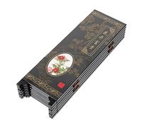 CVUTOVO Miniature Folding Screen Divider Chinese Style Decorative Screen for Photography Props Doll Accessories for Mini House Scenes Bedroom Decor