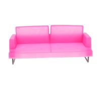 CVUTOVO Miniature Sofa Chair for Dollhouse Adorable Princess Themed Living Room Furniture Lightweight and Portable Couch for Pretend Play and Desktop Decoration